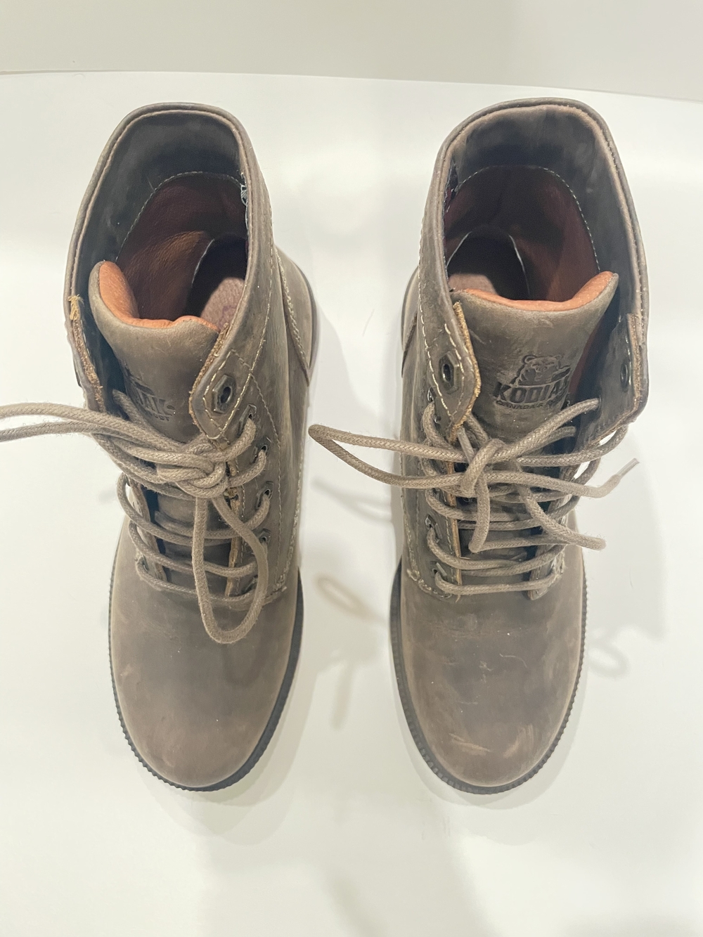Kodiak Brown Lace-Up Nubuck Ankle Boots - Picture 3 of 7